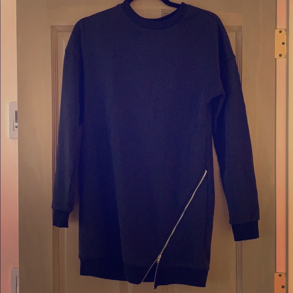 By the way. Black sweater dress